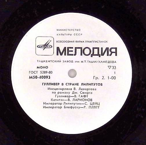 Гулливер в стране лилипутов. Инсценировка по роману Дж. Свифта