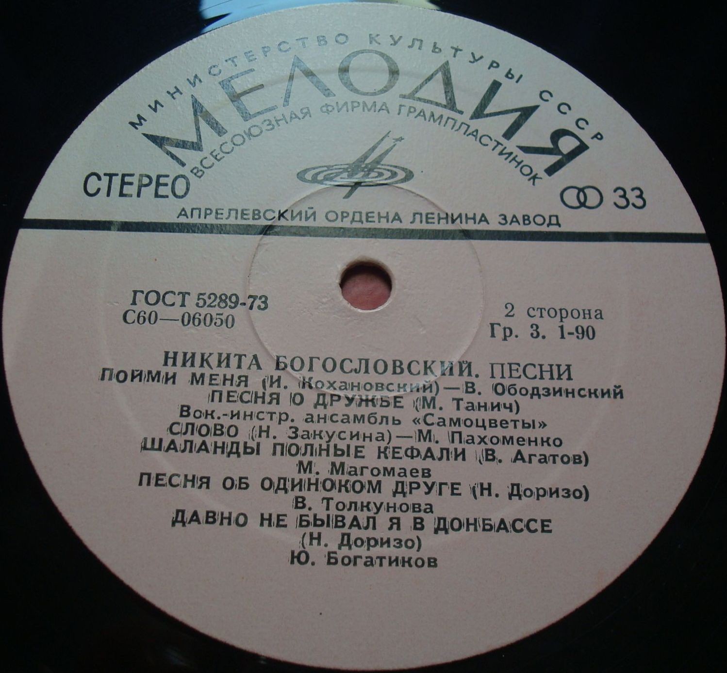Никита БОГОСЛОВСКИЙ. Песни