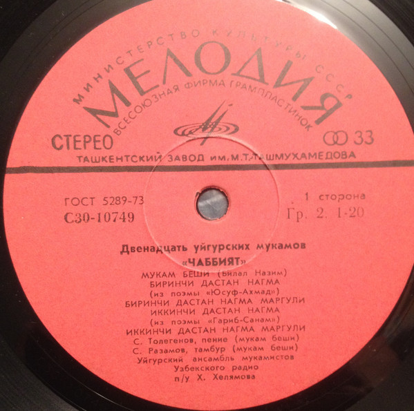 ЧАББИЯТ (из цикла "Двенадцать уйгурских мукамов")