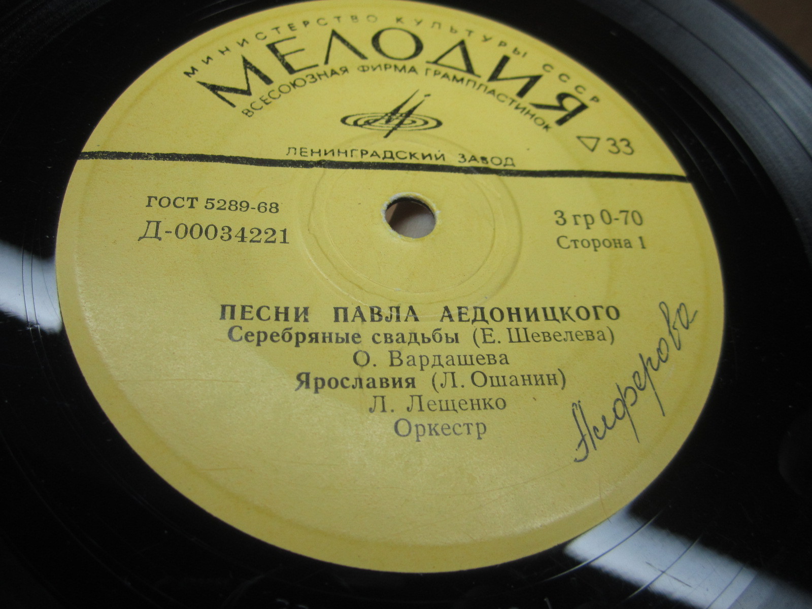 Песни Павла Аедоницкого