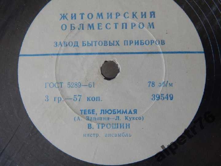 Владимир Трошин - Тебе, любимая / Парнишка