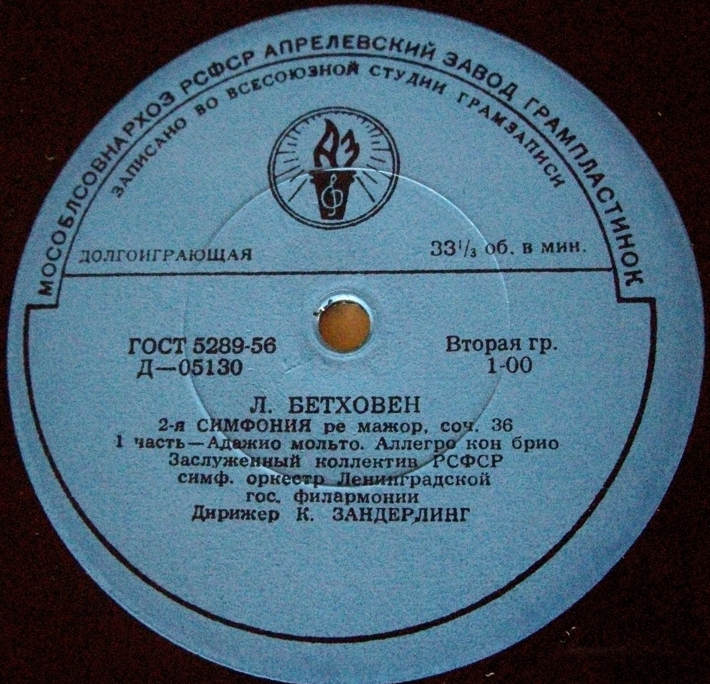 Л. БЕТХОВЕН (1770-1827): Симфония № 2 ре мажор, соч. 36 (К. Зандерлинг)