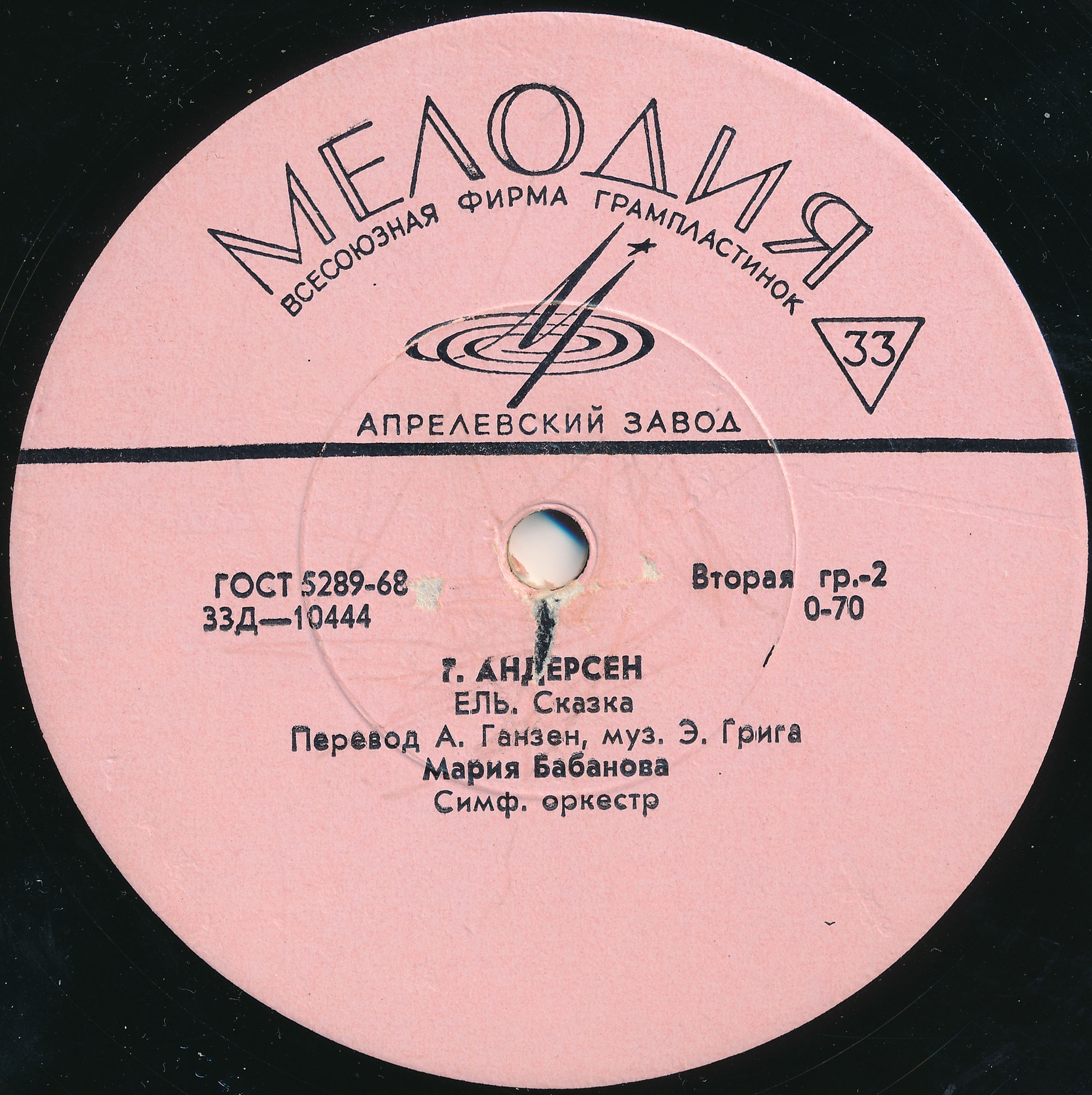 Г. Х. Андерсен: Ель, сказка (М. Бабанова)