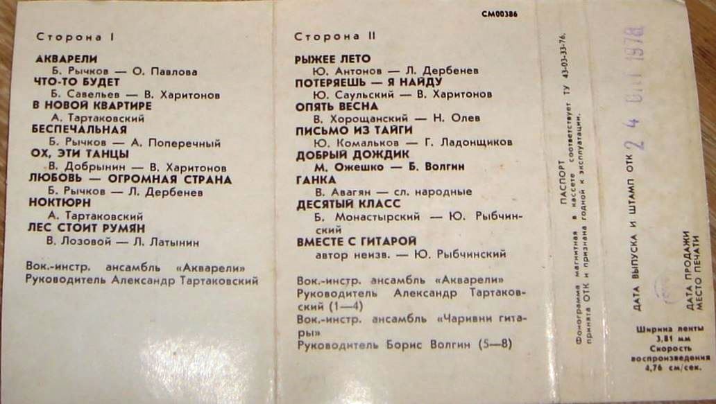 Вокально-инструментальные ансамбли