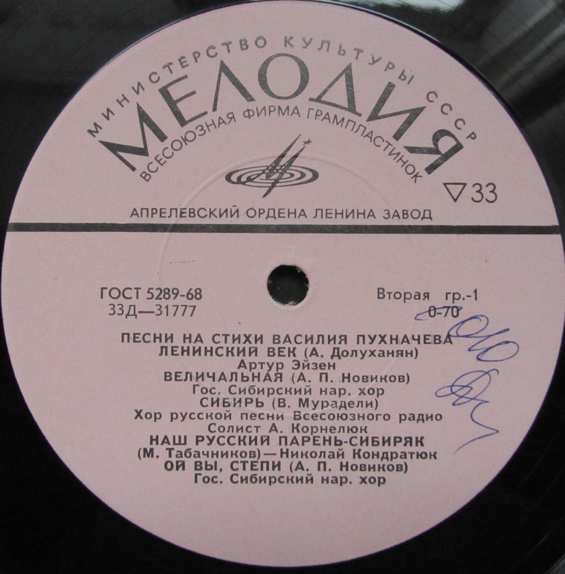 ПЕСНИ НА СТИХИ В. ПУХНАЧЕВА