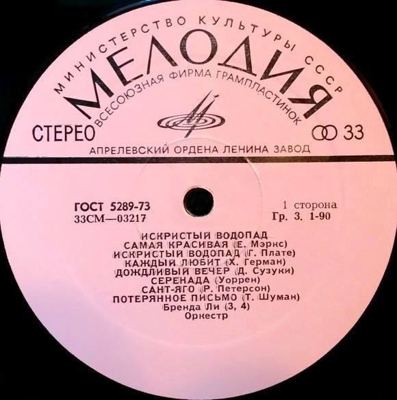 Искристый водопад