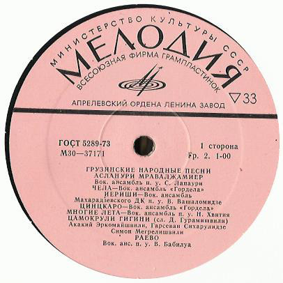 Грузинские народные песни