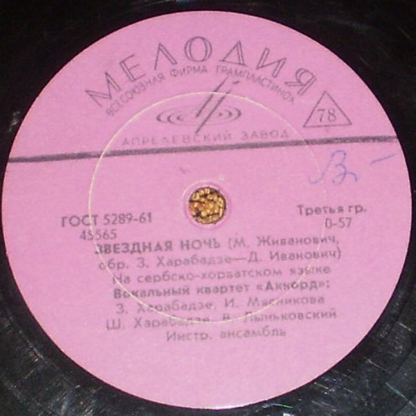 Вокальный квартет «Аккорд»