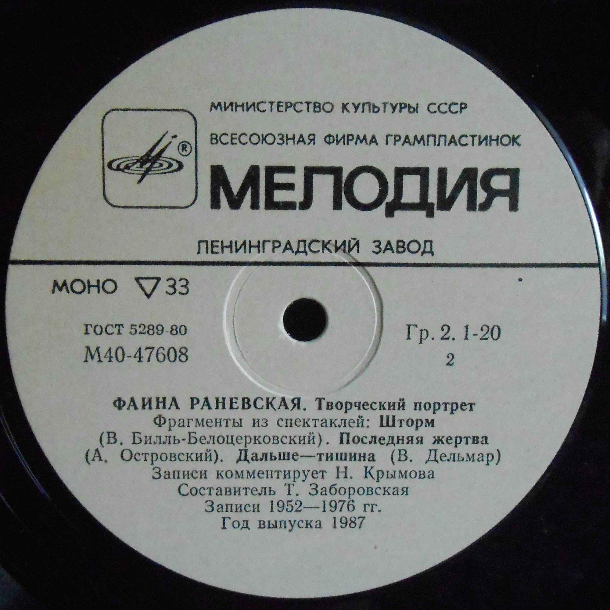 Фаина РАНЕВСКАЯ: Творческий портрет