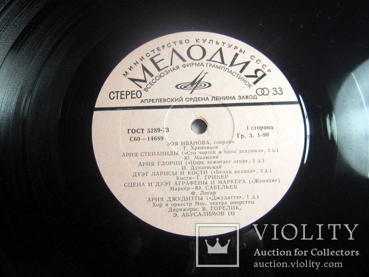 ИВАНОВА Зоя. Арии и сцены из оперетт: