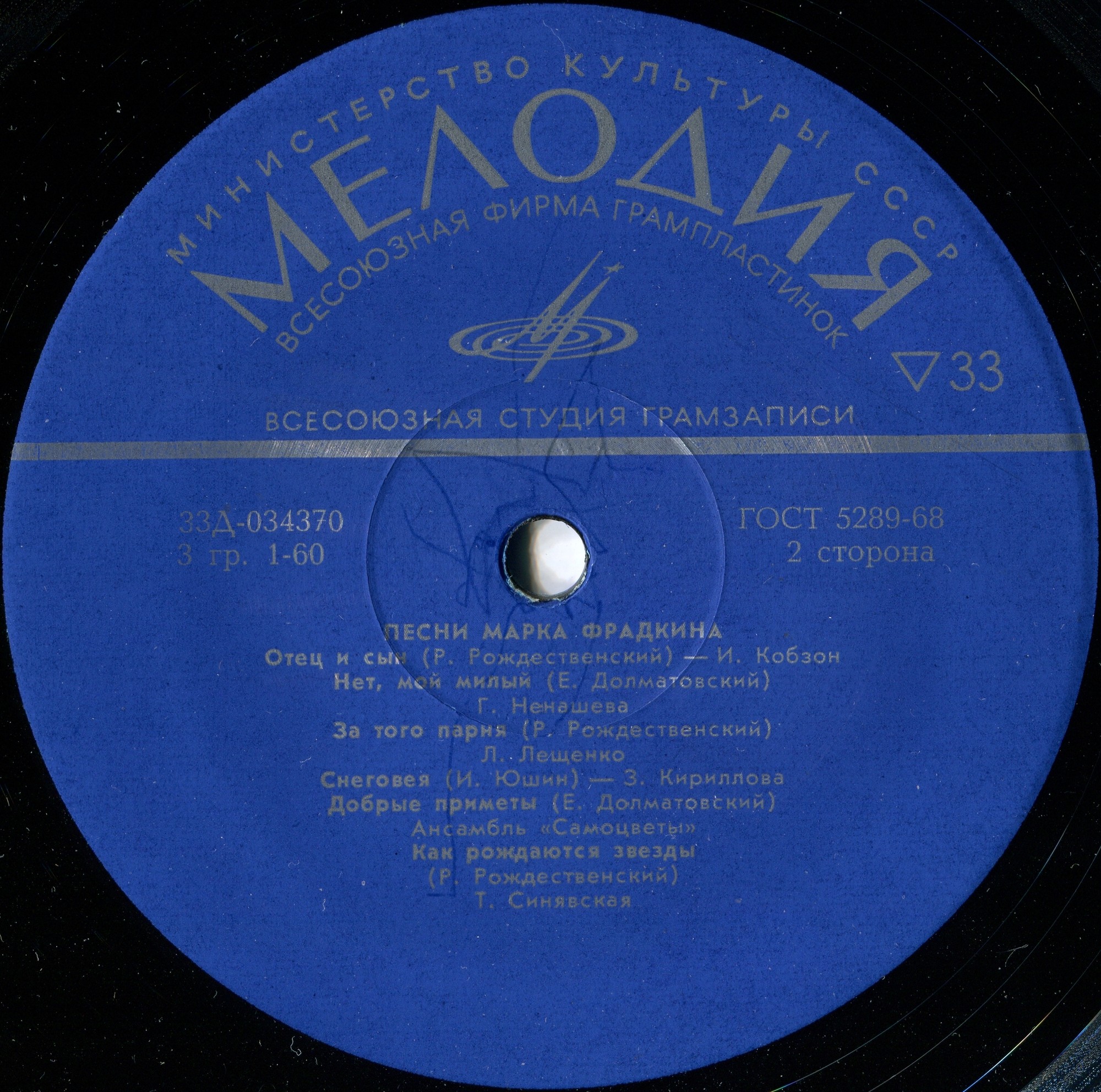 Песни Марка Фрадкина