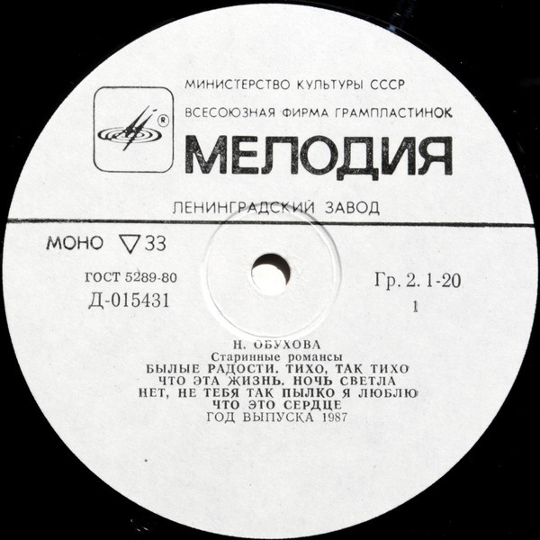 Надежда ОБУХОВА (меццо-сопрано)