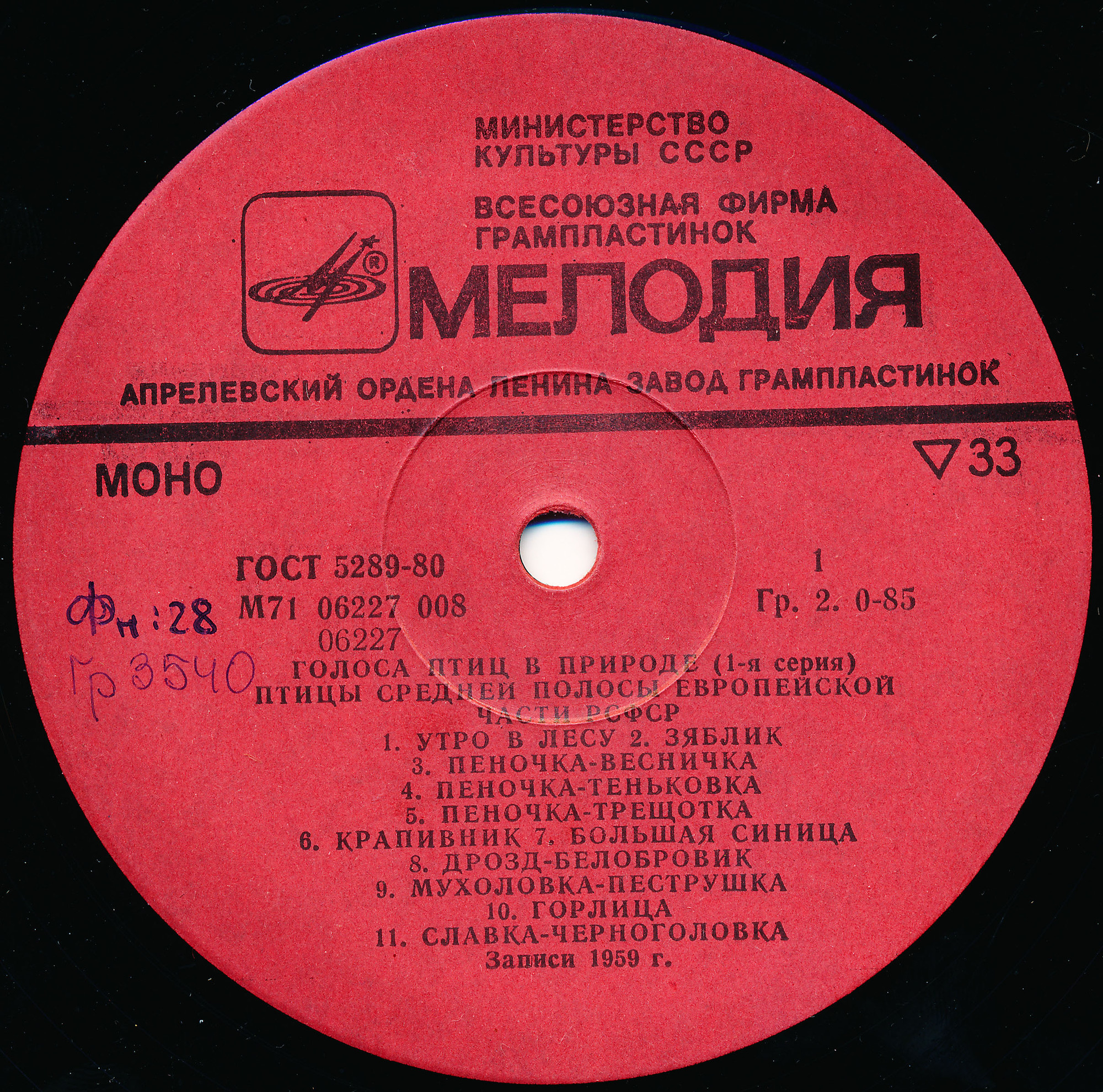 ГОЛОСА ПТИЦ В ПРИРОДЕ (1 серия)