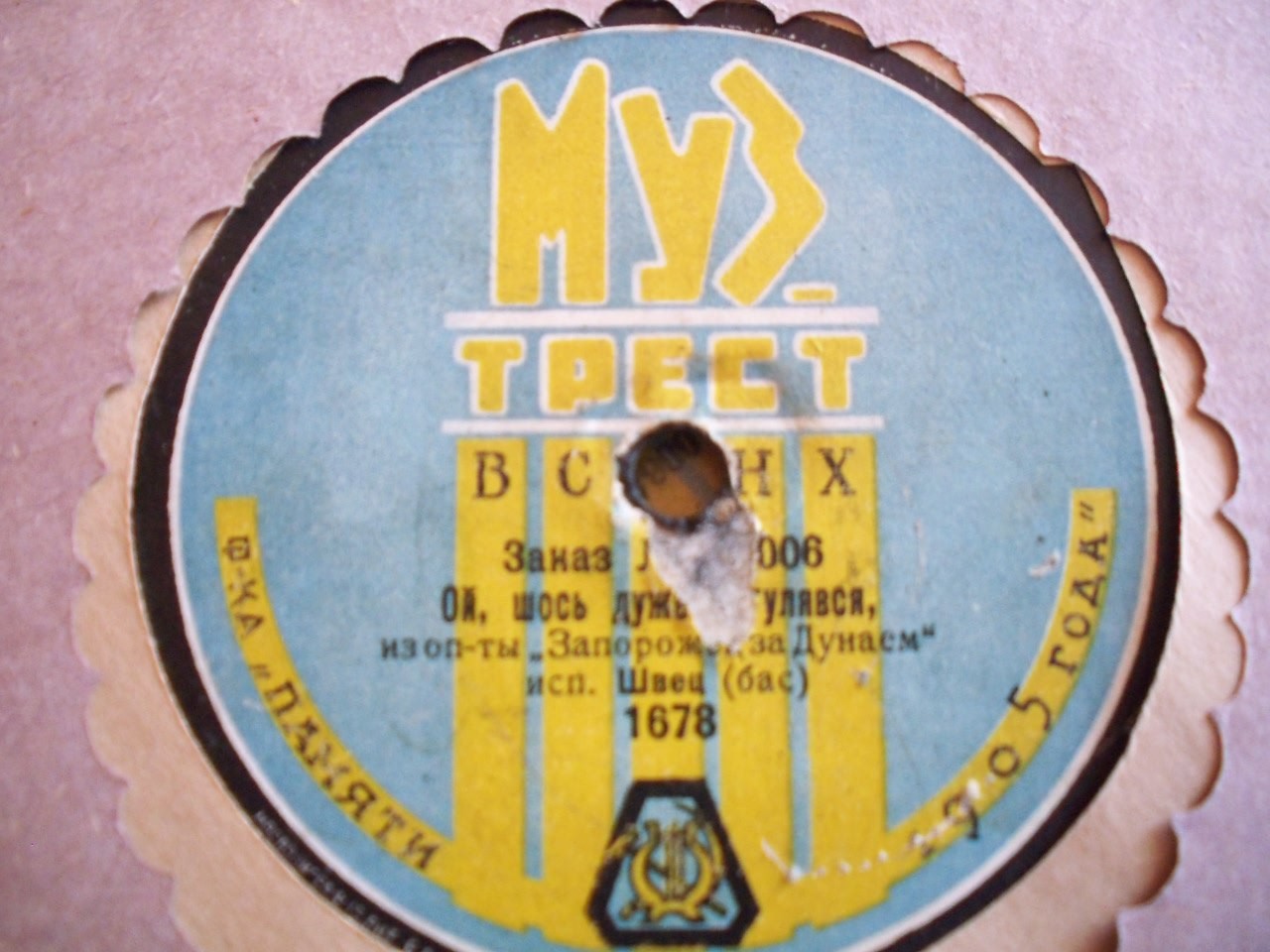 Швец - Ой щось дуже загулявся из оп-ты "Запорожец за Дунаем"