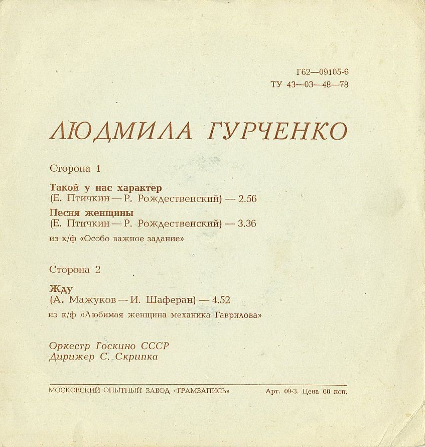 Людмила ГУРЧЕНКО