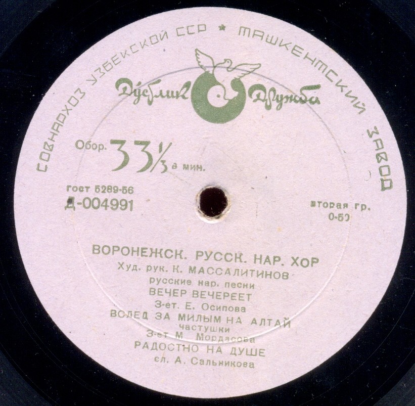 Воронежский русский народный хор. «Русские народные песни»