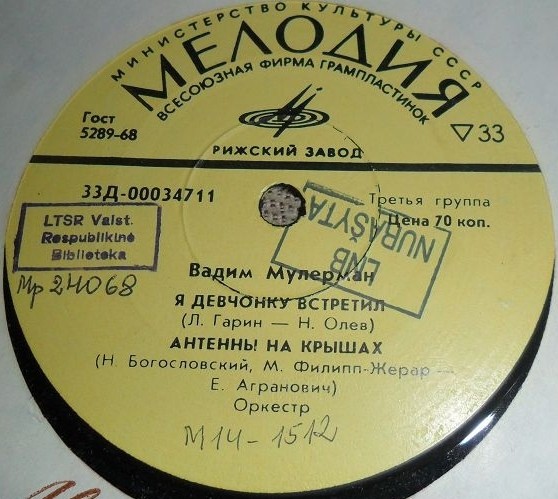 Поют Вадим Мулерман и Вероника Круглова