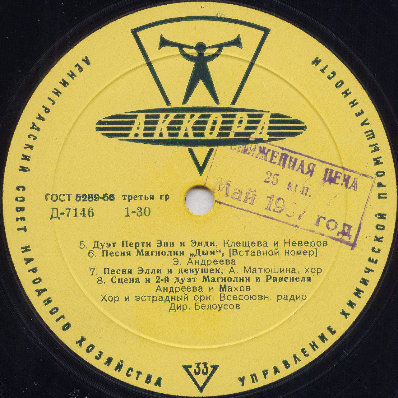 Дж. КЕРН (1885—1945). «Плавучий театр», фрагменты из оперетты