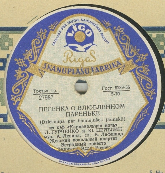 А. Лепин — Музыка из к/ф «Карнавальная ночь»