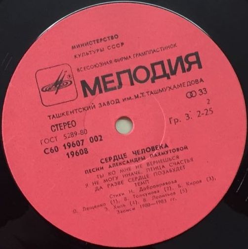 "Сердце человека". Песни Александры Пахмутовой