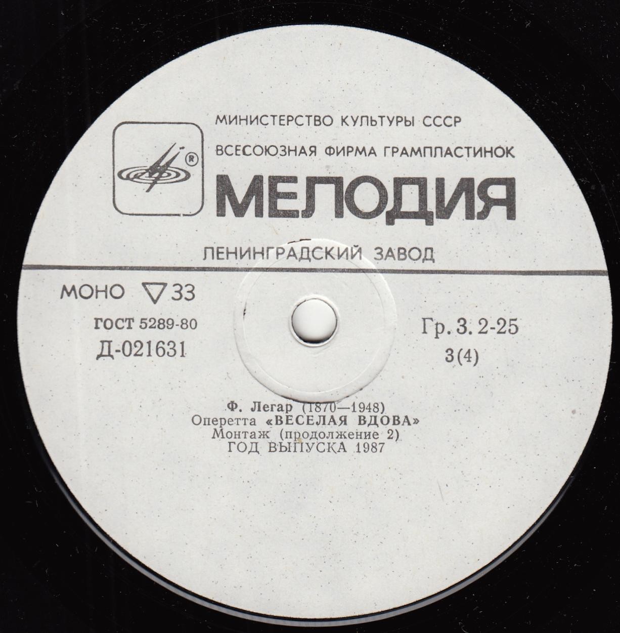 Франц Легар. Весёлая вдова (оперетта)