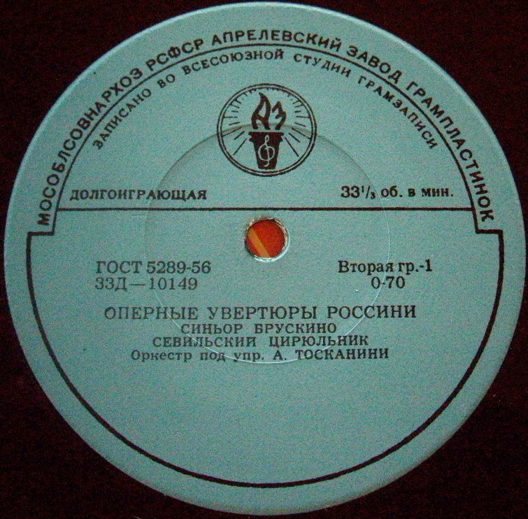 Артуро Тосканини. Оперные увертюры Россини