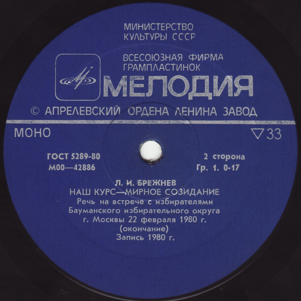 Л. И. Брежнев - Наш курс - мирное созидание