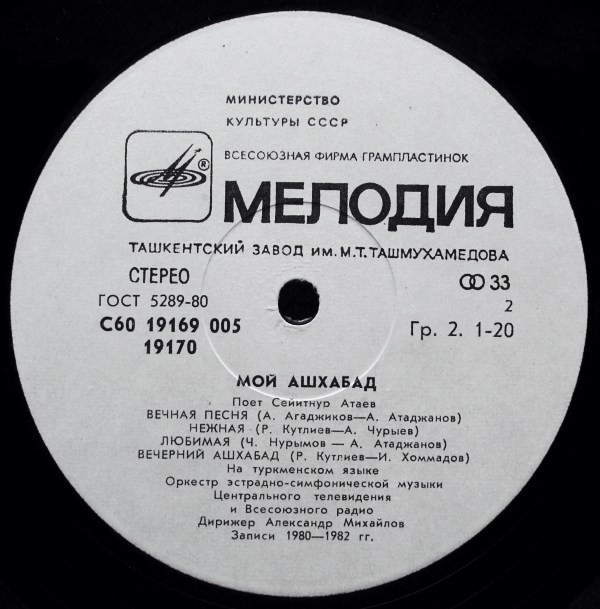Поет Сейитнур АТАЕВ. «Мой Ашхабад»