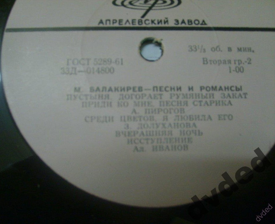 М. Балакирев: Песни и романсы