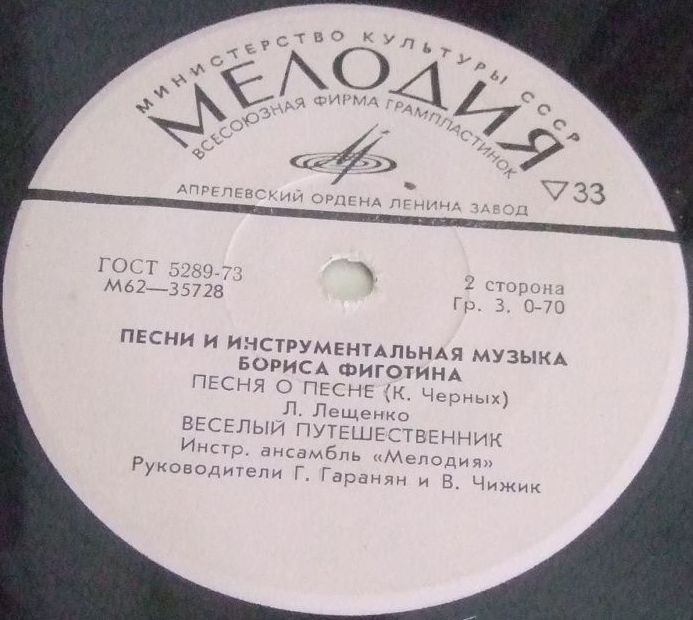 Борис Фиготин - Песни и инструментальная музыка