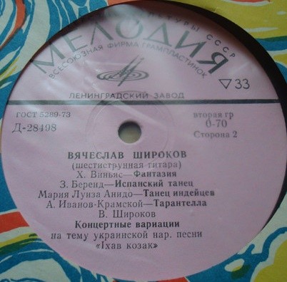 Вячеслав ШИРОКОВ (гитара)