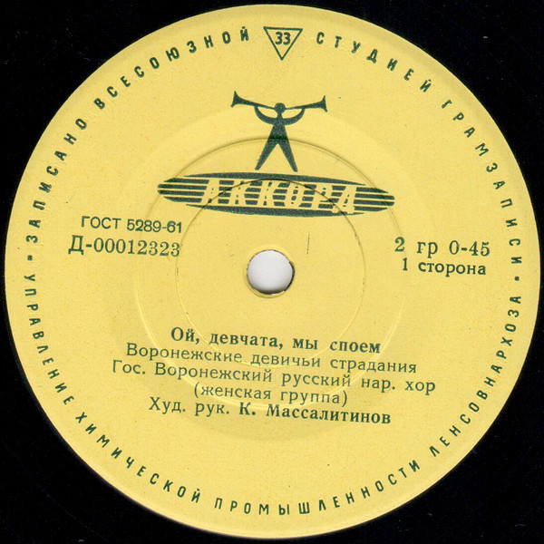 РУССКИЙ ГОС. ВОРОНЕЖСКИЙ НАР. ХОР