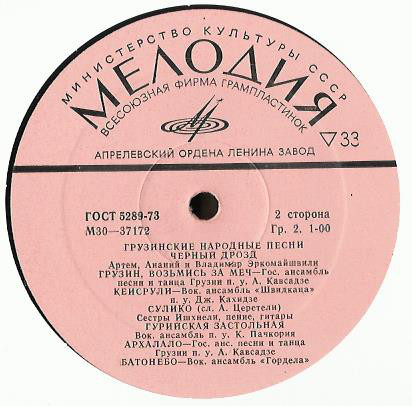 Грузинские народные песни