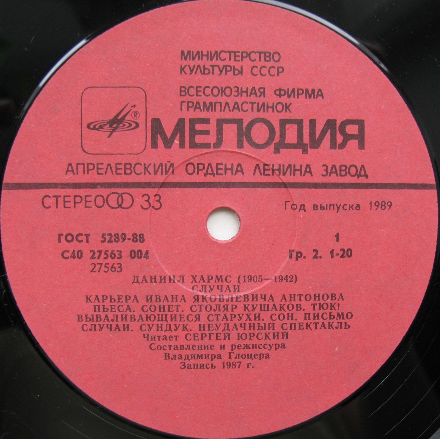 Даниил ХАРМС (1905-1942): «Случаи»
