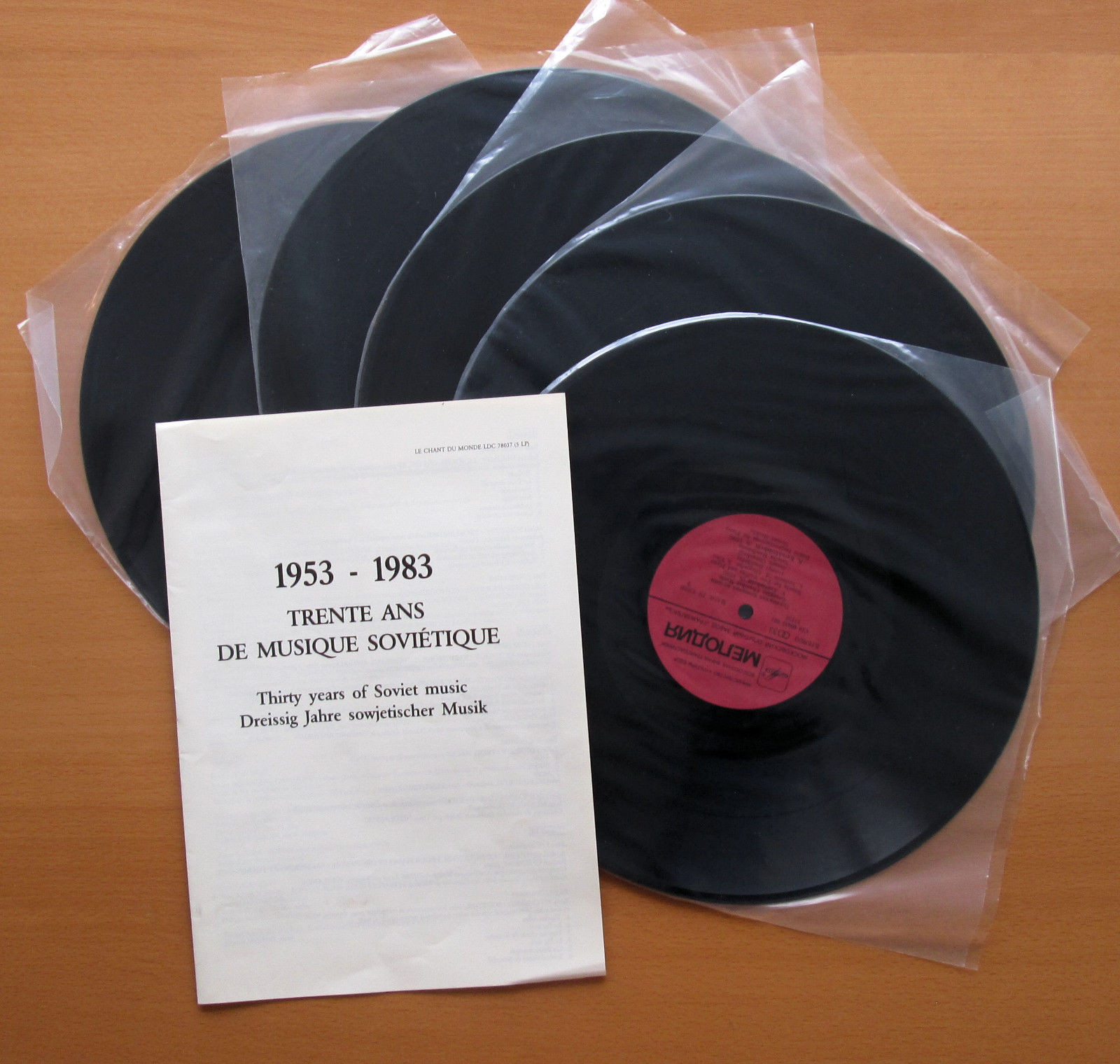 1953-1983 Trente Ans De Musique Sovietique  (Le Chant Du Monde ‎LDC 78 037, 5LP)