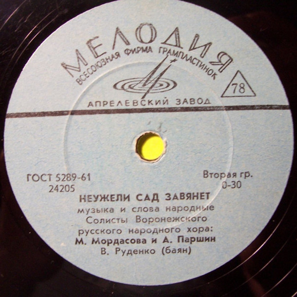 Всю неделю с милой врозь / Неужели сад завянет