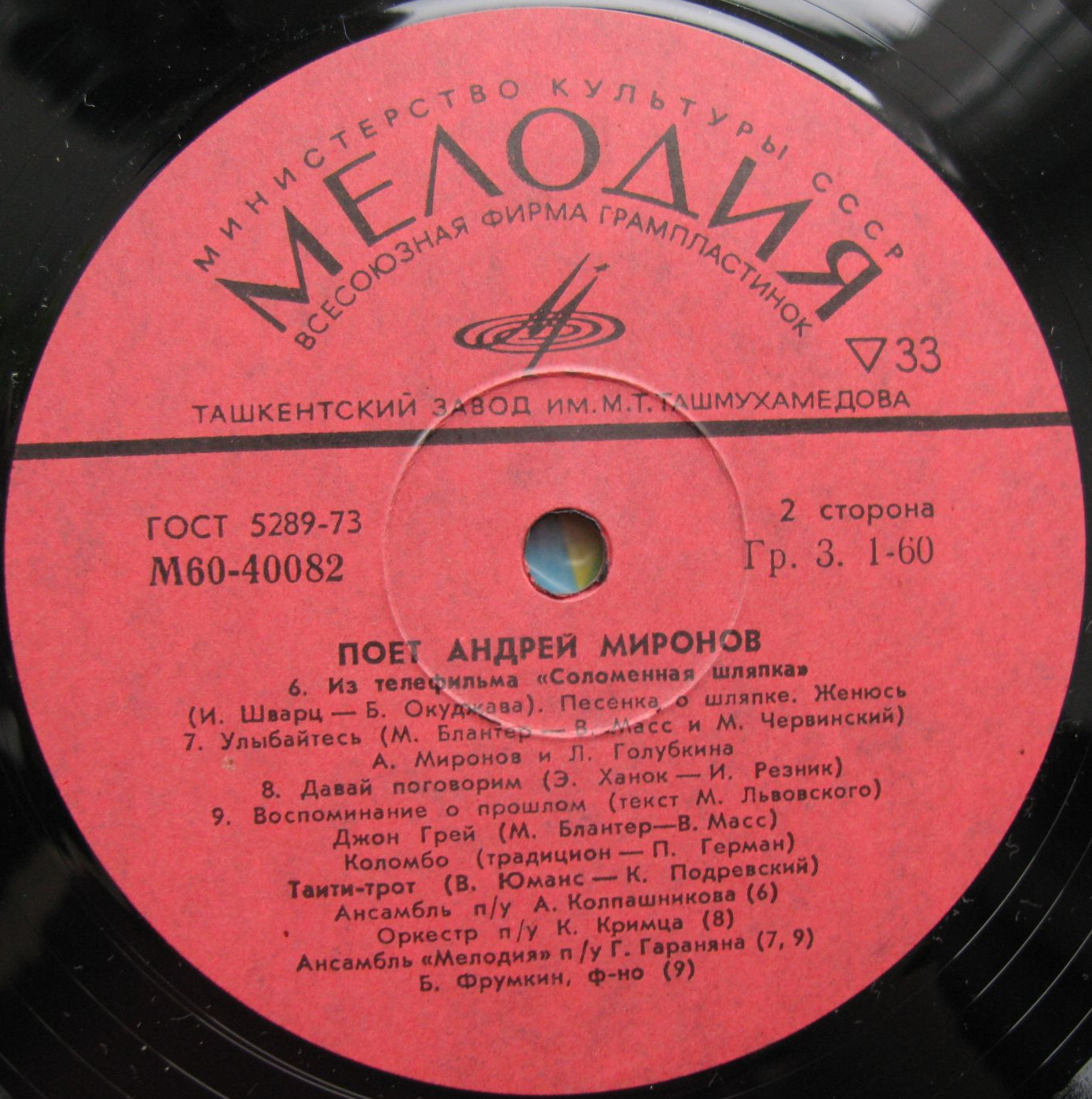 Поет Андрей Миронов