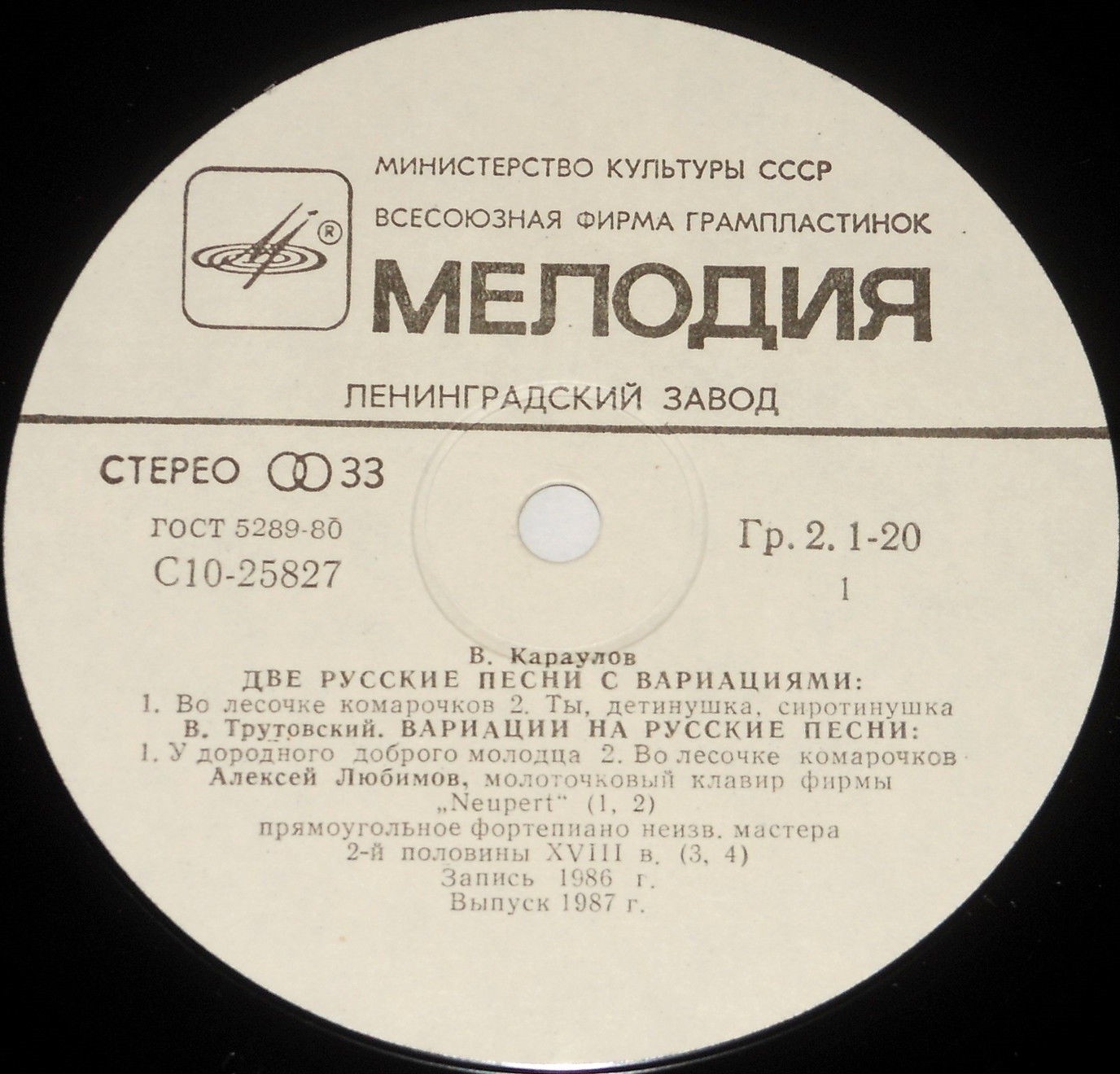 РУССКАЯ КЛАВИРНАЯ МУЗЫКА конца XVIII - начала XIX вв.