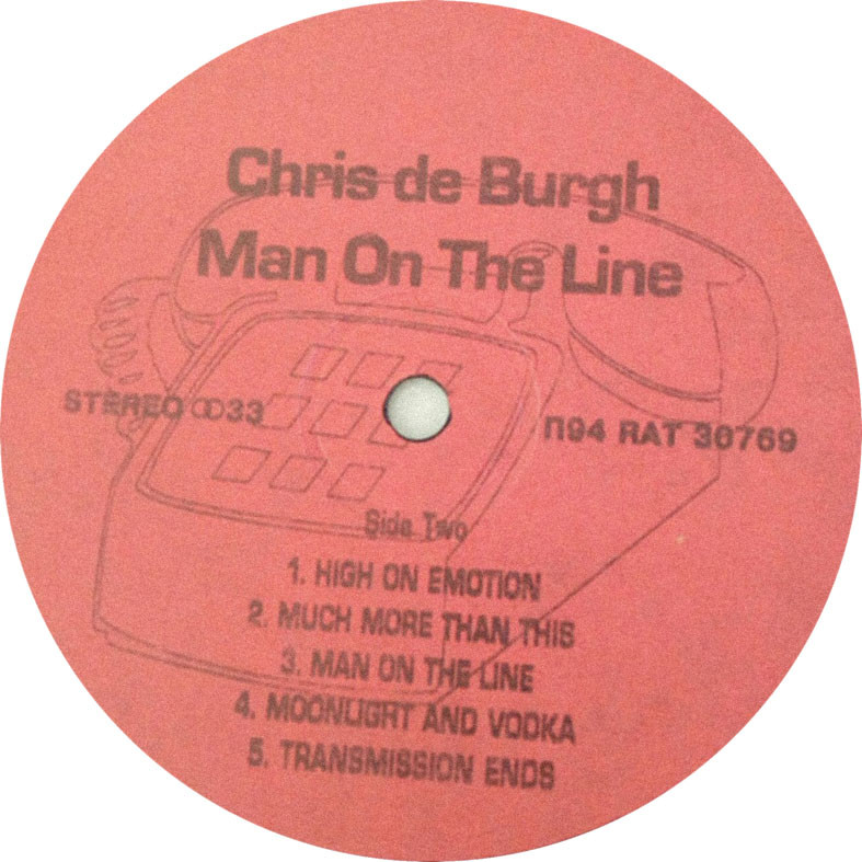 CHRIS DE BURGH «Man On The Line»