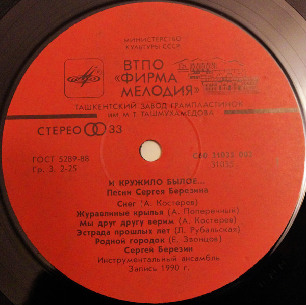 Сергей БЕРЕЗИН. «И кружило былое…»