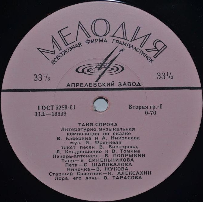 "ТАНЯ-СОРОКА" (композиция по сказке В. Каверина и А. Николаева)