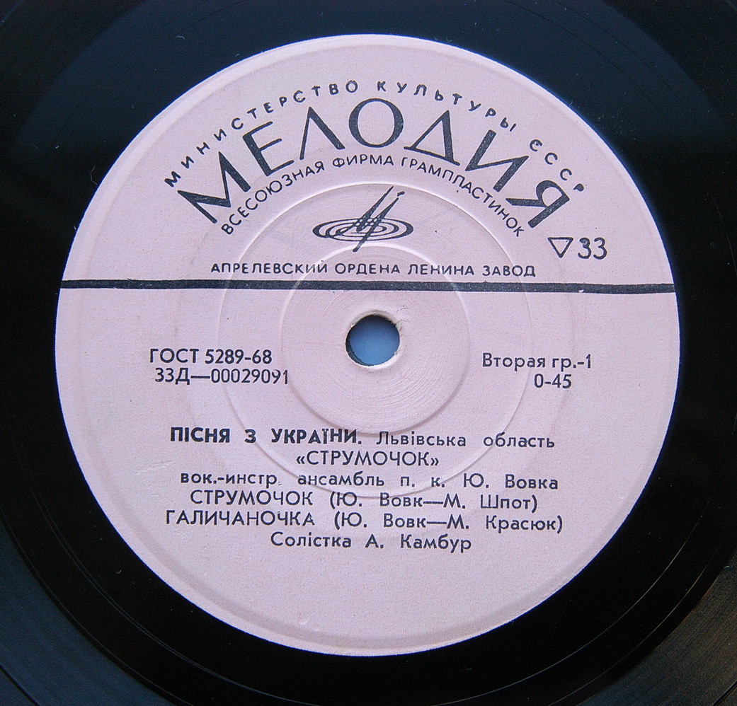 Пісня з України. Львівська область. ВИА «СТРУМОЧОК» п/к Ю.Вовка