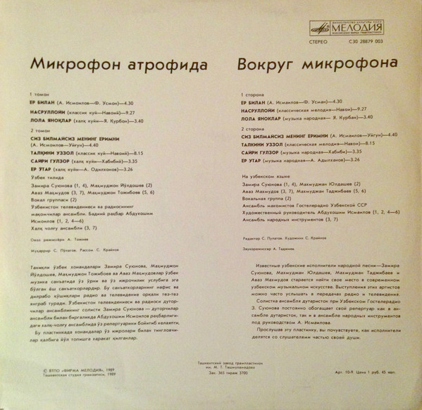 ВОКРУГ МИКРОФОНА