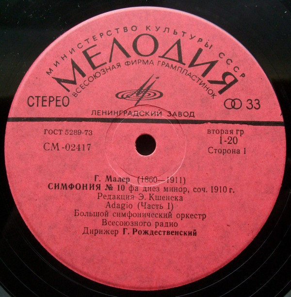 Г. МАЛЕР, Р. ЩЕДРИН