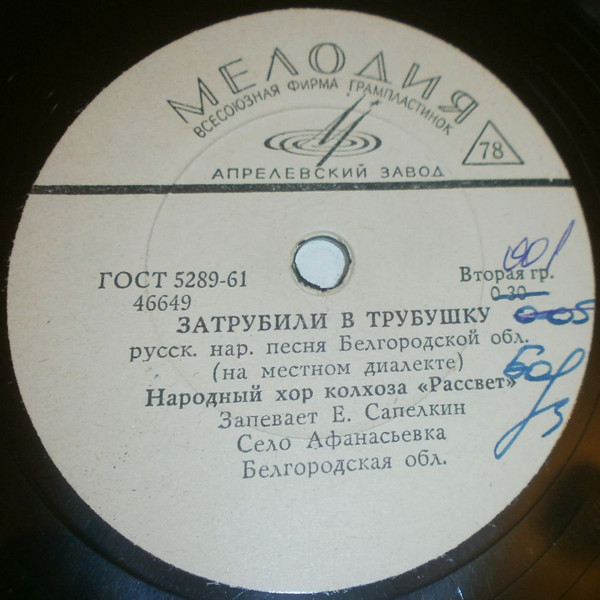 Народный хор колхоза «Рассвет»