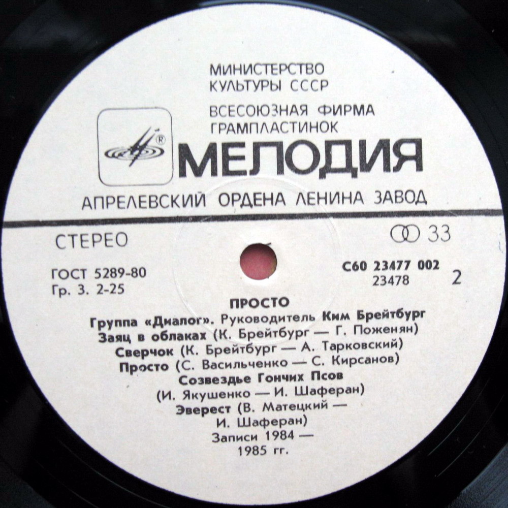 Группа «Диалог» — Просто