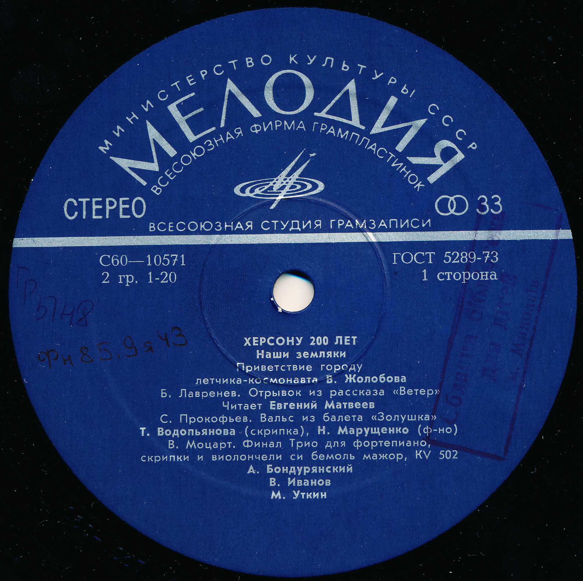 Херсону 200 лет