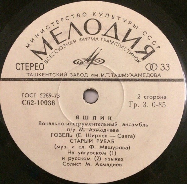 ВОКАЛЬНО-ИНСТР. АНСАМБЛЬ «ЯШЛИК» п/у М. Ахмадиева