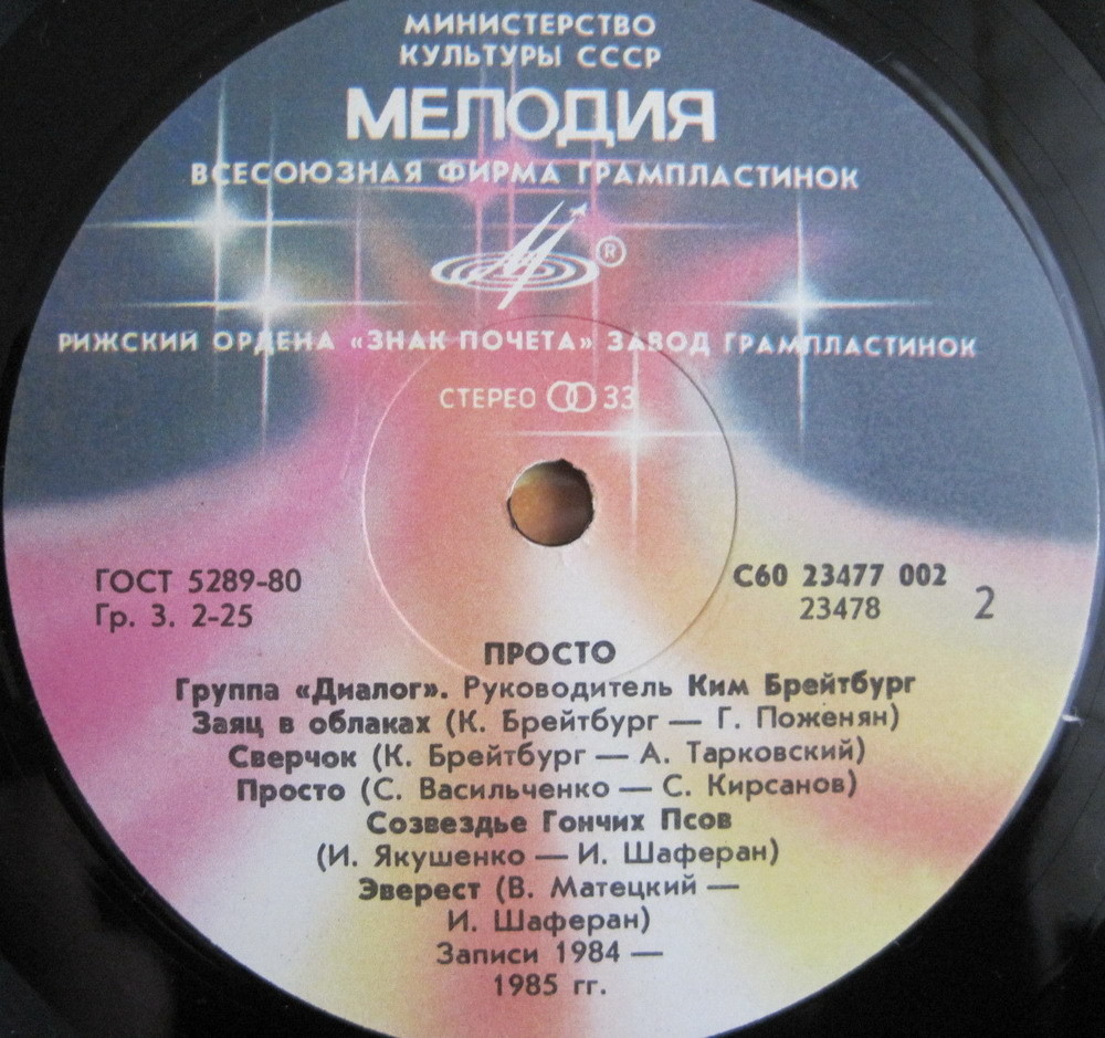 Группа «Диалог» — Просто