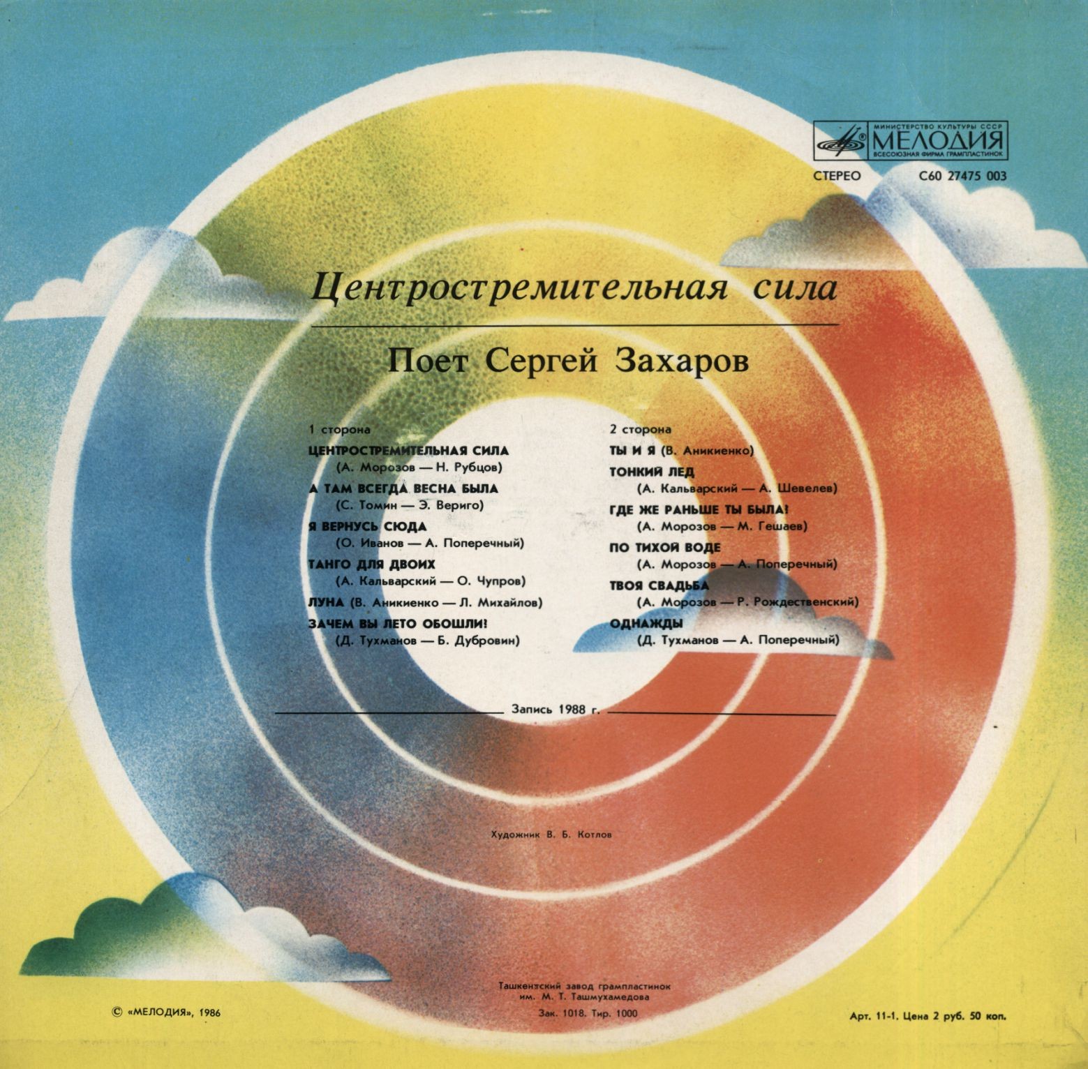 Сергей ЗАХАРОВ. «Центростремительная сила»